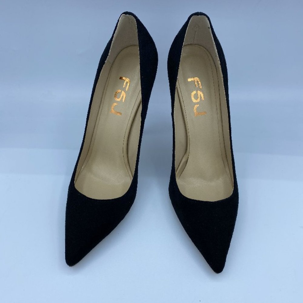 FSJ Women Formal Stiletto High Heels Pumps Pointed - Picture 4 of 12